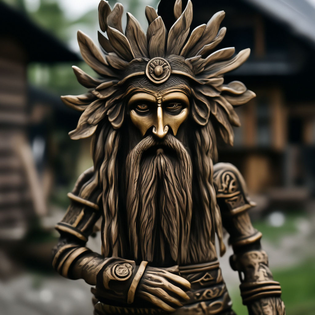 "Slavic spirit of the yard - Yard" — image created in Shedevrum