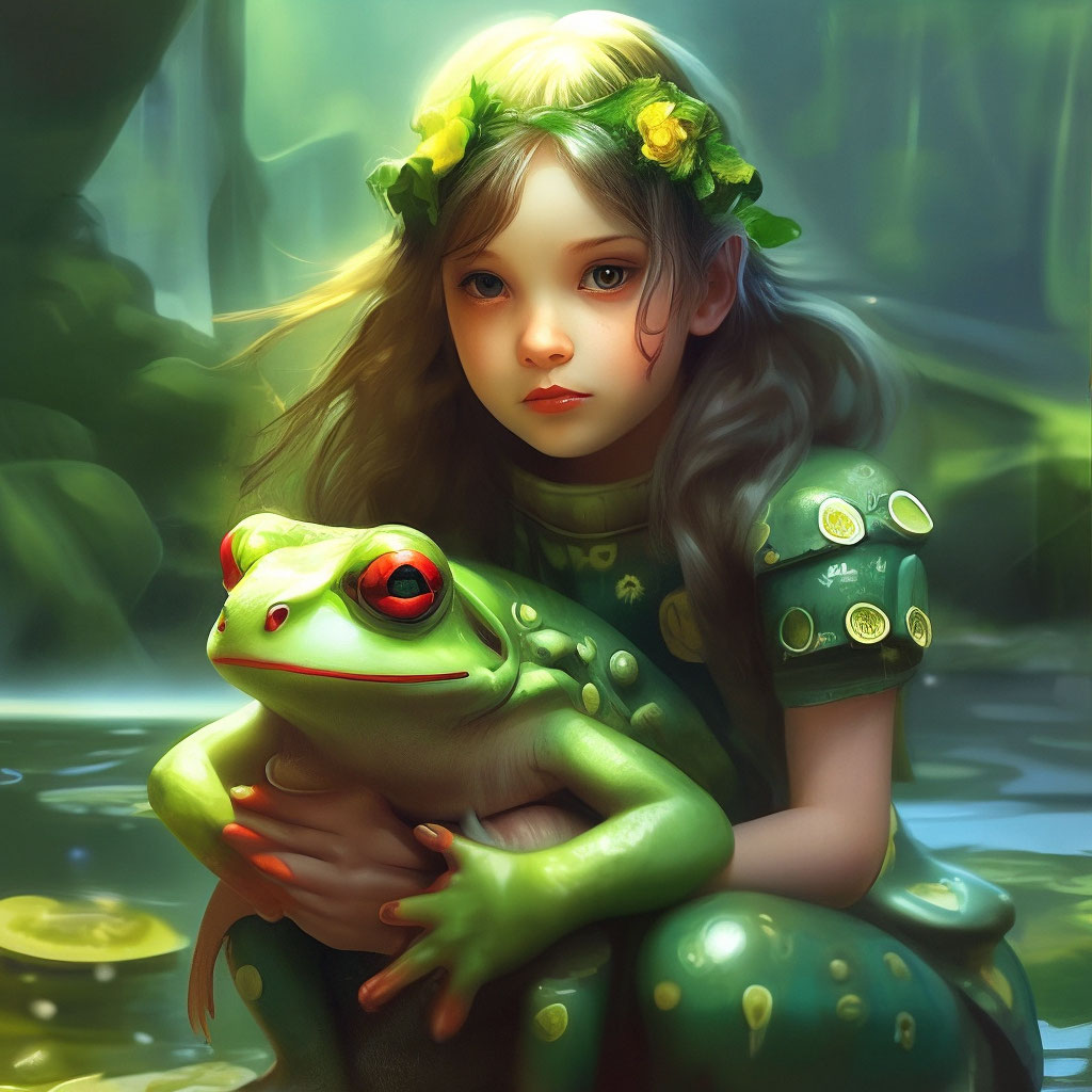 Frog girl