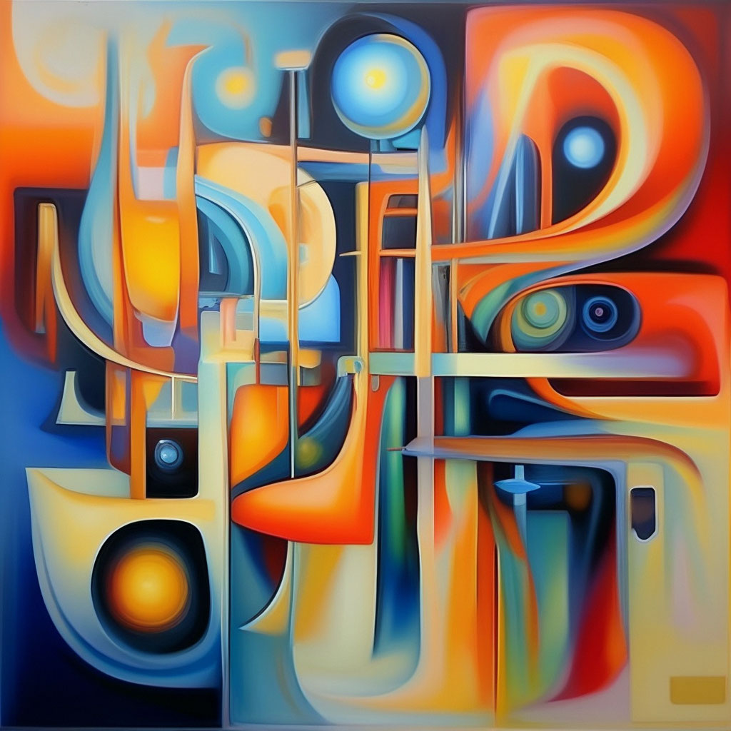 "Painting in the style of Kandinsky, Abstract art, Abstractionism style ...