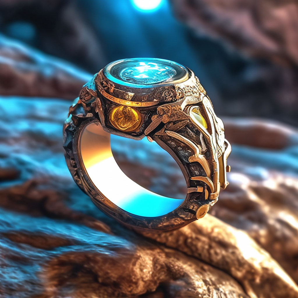 "An old Italian ring. 999k, HDR+, ultra-realistic, high dynamic range ...