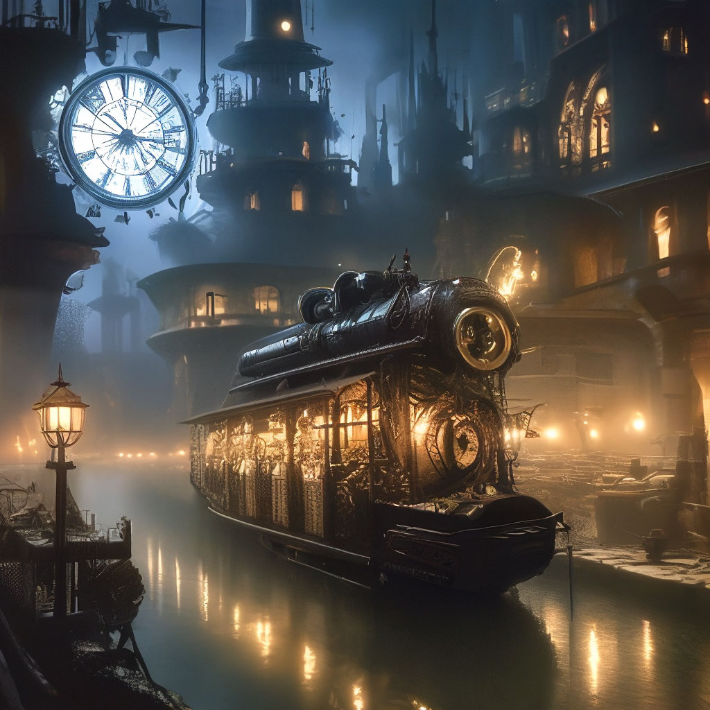 "Night stillness, peace and coolness" — image created in Shedevrum