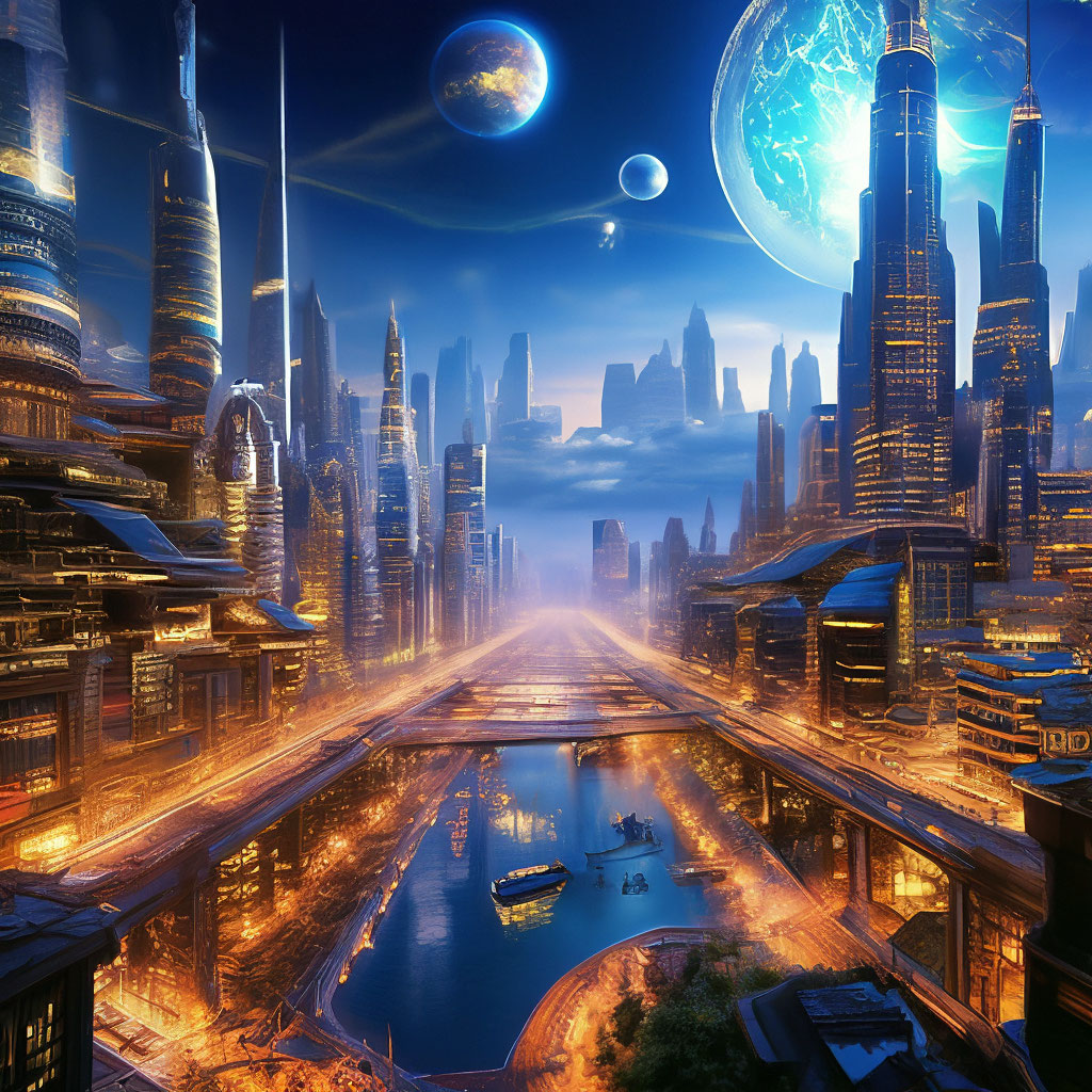 Город 2065 в другом измерении магии» — создано в Шедевруме