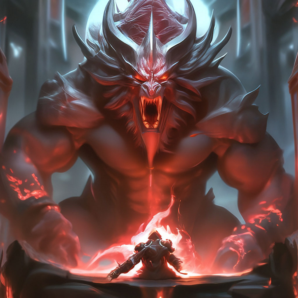 "Devourer of the gods" — image created in Shedevrum