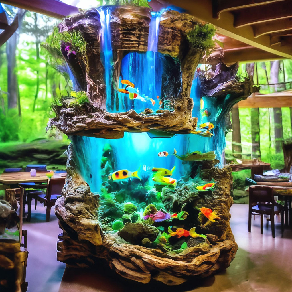 Пескопад в аквариуме (Aquarium Sand Waterfall)