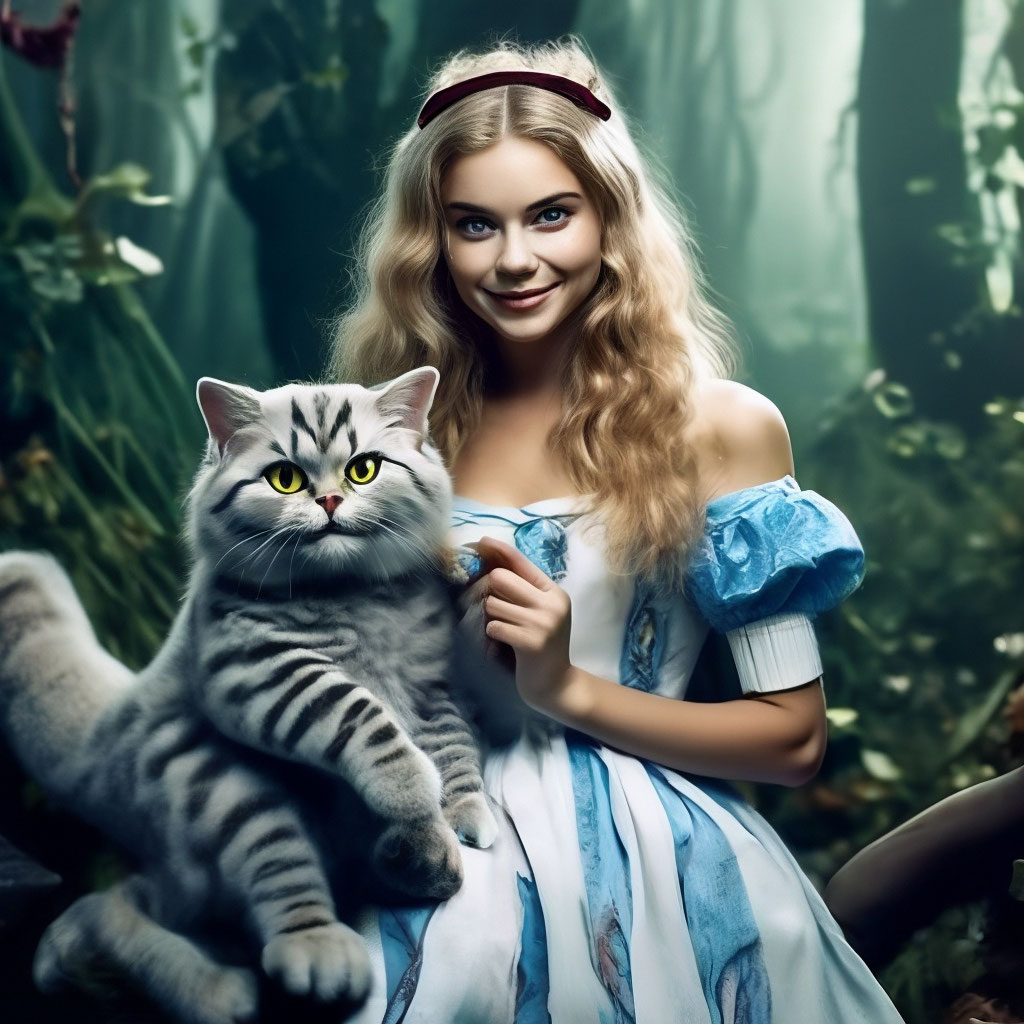 "Beautiful and fabulous 25-year-old Alice in the woods from Wonderland ...
