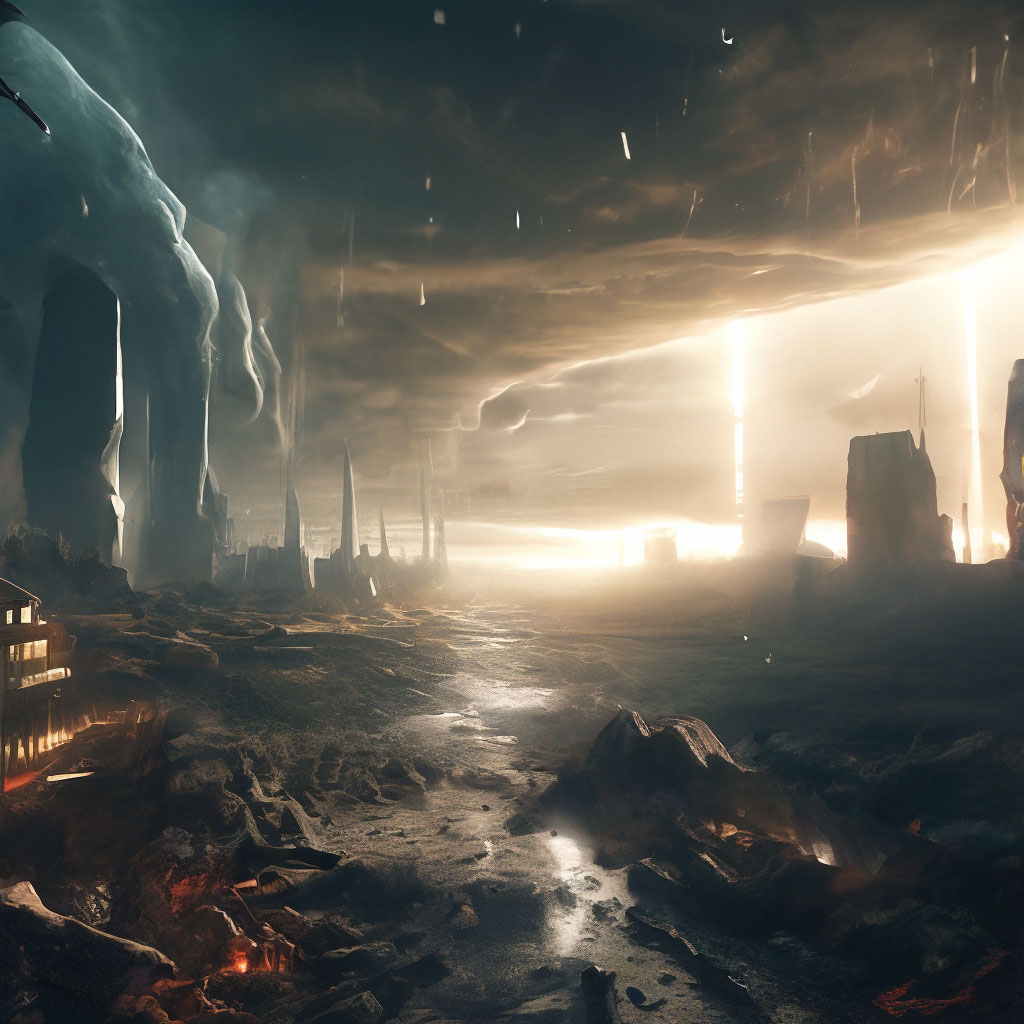 "A world in which there is no AI" — image created in Shedevrum