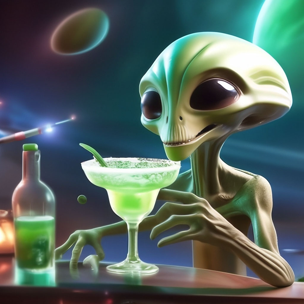 "👽 alien drunk - woe in the galaxy! the alien drinks the seventh ...