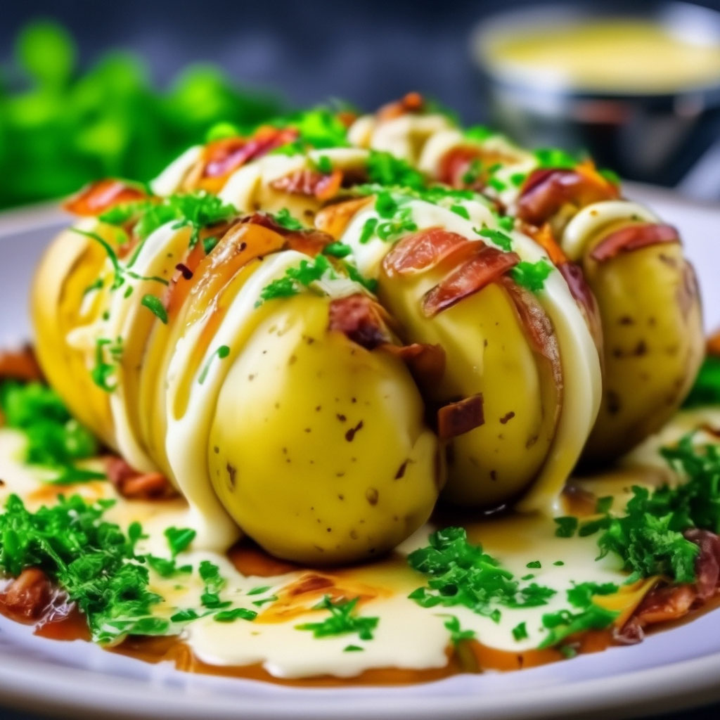 Картошка гармошка с сыром - рецепт автора Мейримжан Сагындык 🌳