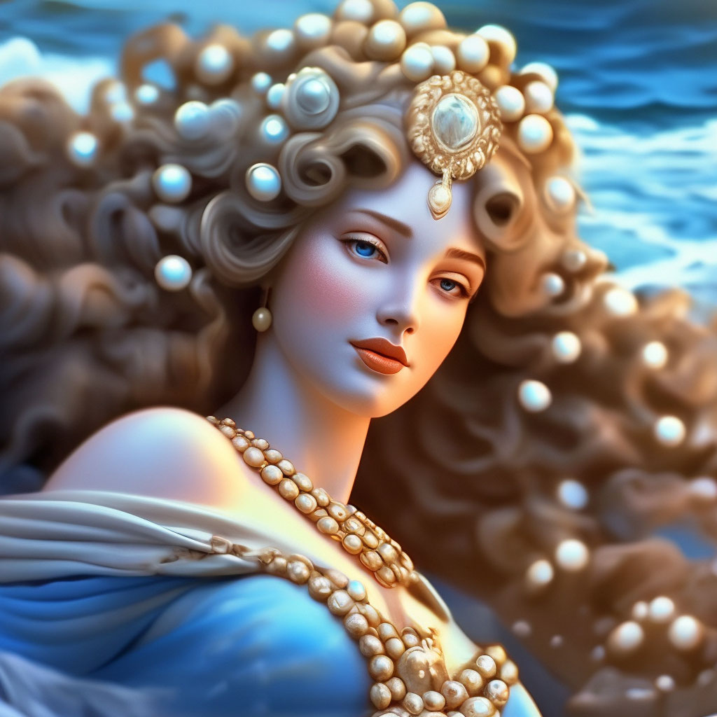 "Aphrodite comes out of the sea foam .goddess.beauty. the body is ...
