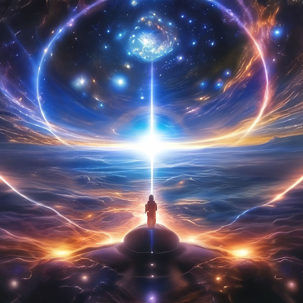 "What can the universe create ?" — image created in Shedevrum