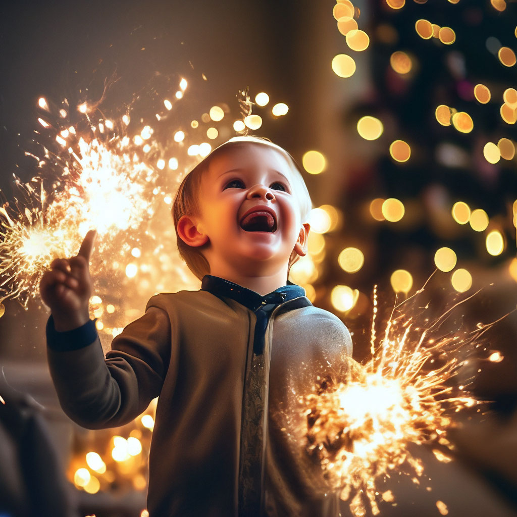 "Hurray! the new year has come. 2024" — image created in Shedevrum