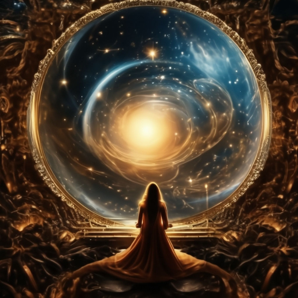 "The universe of infinitism" — image created in Shedevrum