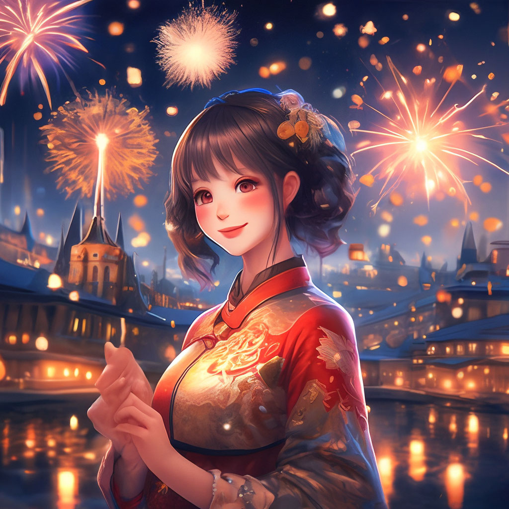 "Happy New Year! 🎄🎄🎄" — image created in Shedevrum