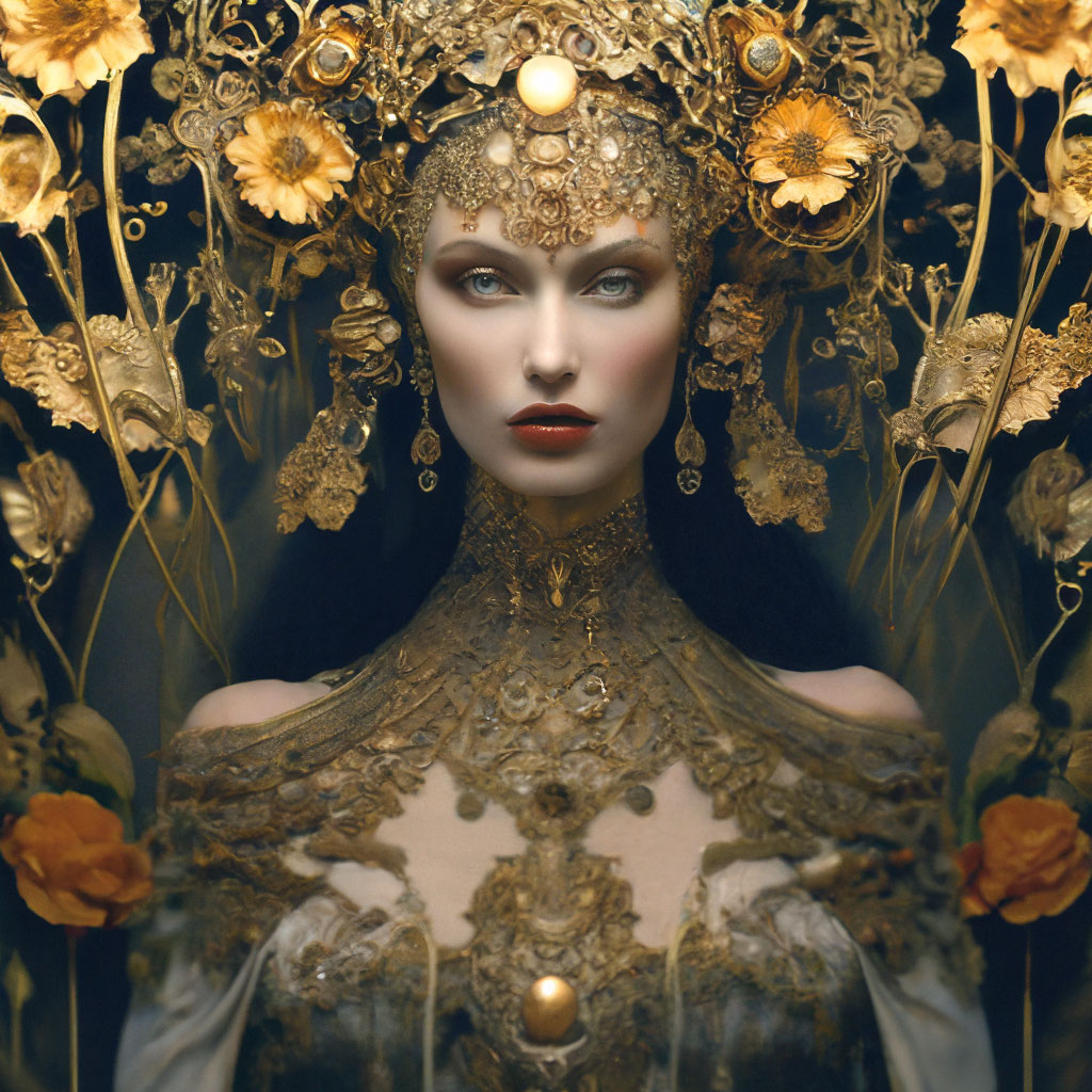 "🪶 witch in Gustav Klimt technique,Centred,Medium shot,Ultra detail ...