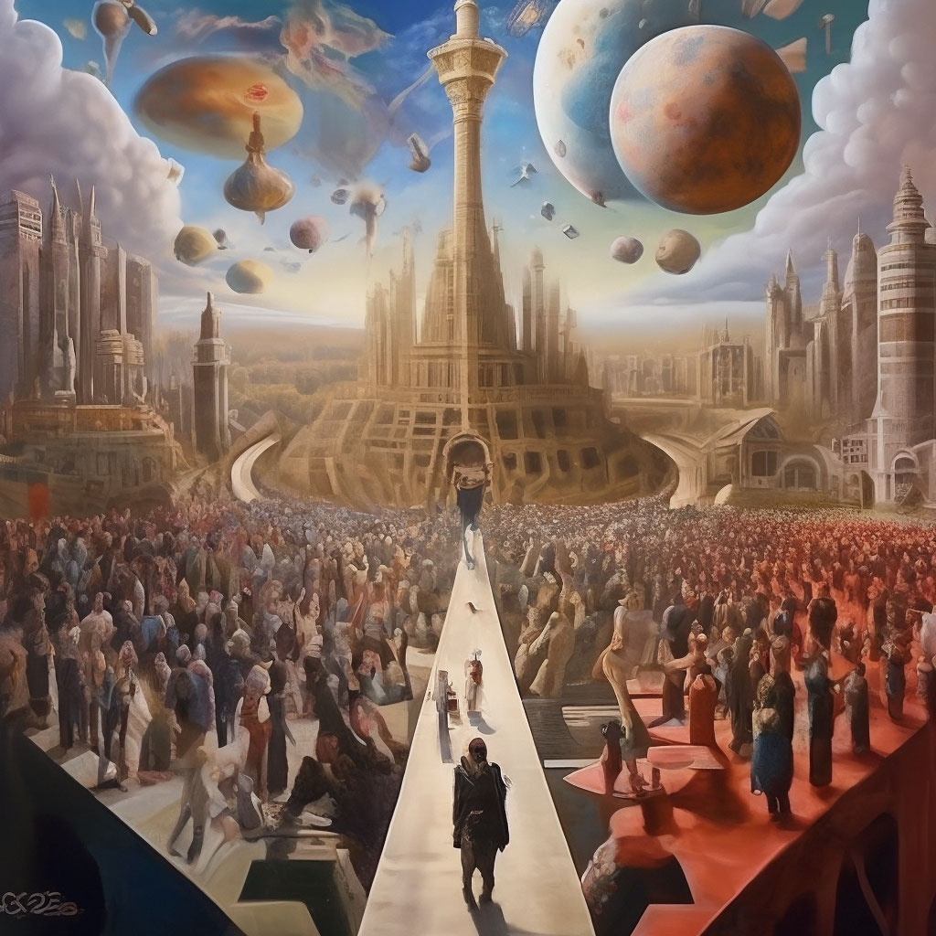 "The reality of our world" — image created in Shedevrum