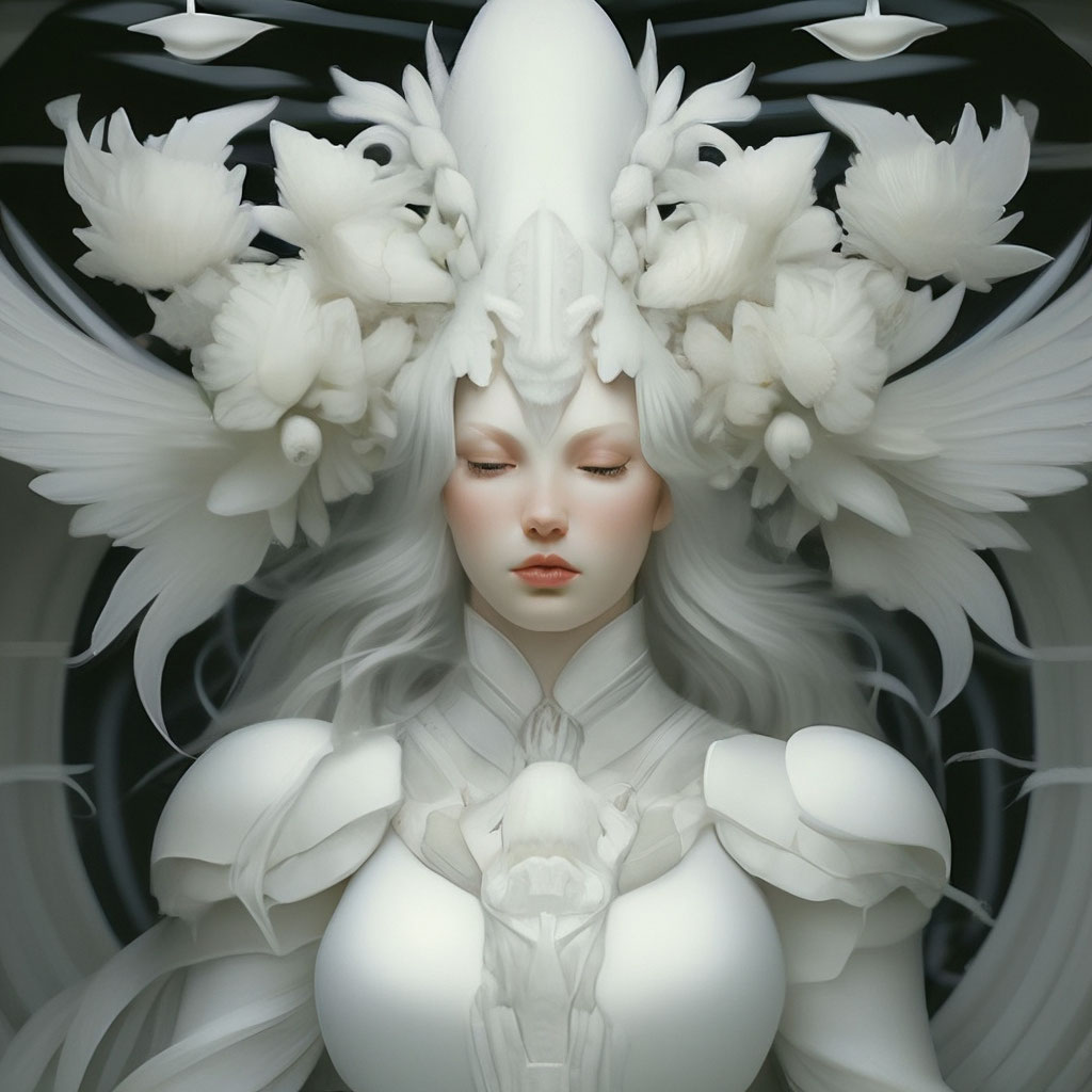 "White" — image created in Shedevrum