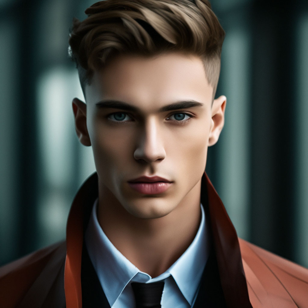 "Stylish young man surrealism" — image created in Shedevrum