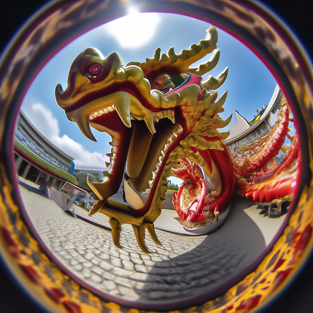 "Year of the dragon 2024 brutal dragon" — image created in Shedevrum