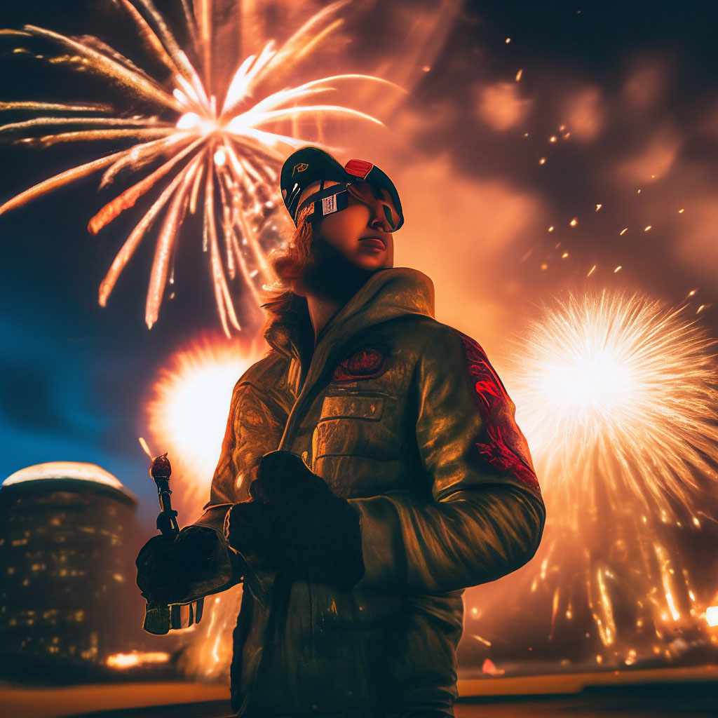 "New Year 2024" — image created in Shedevrum