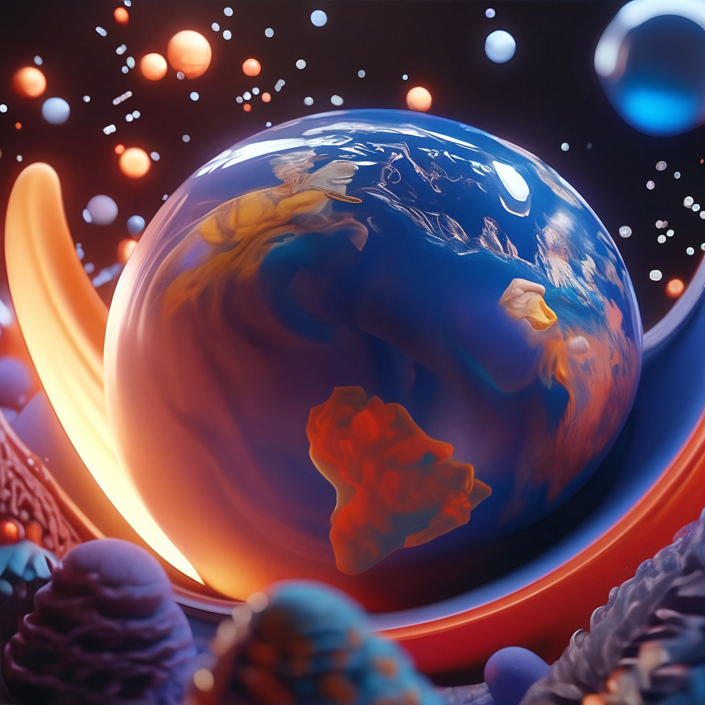 "The meaning of the Universe" — image created in Shedevrum
