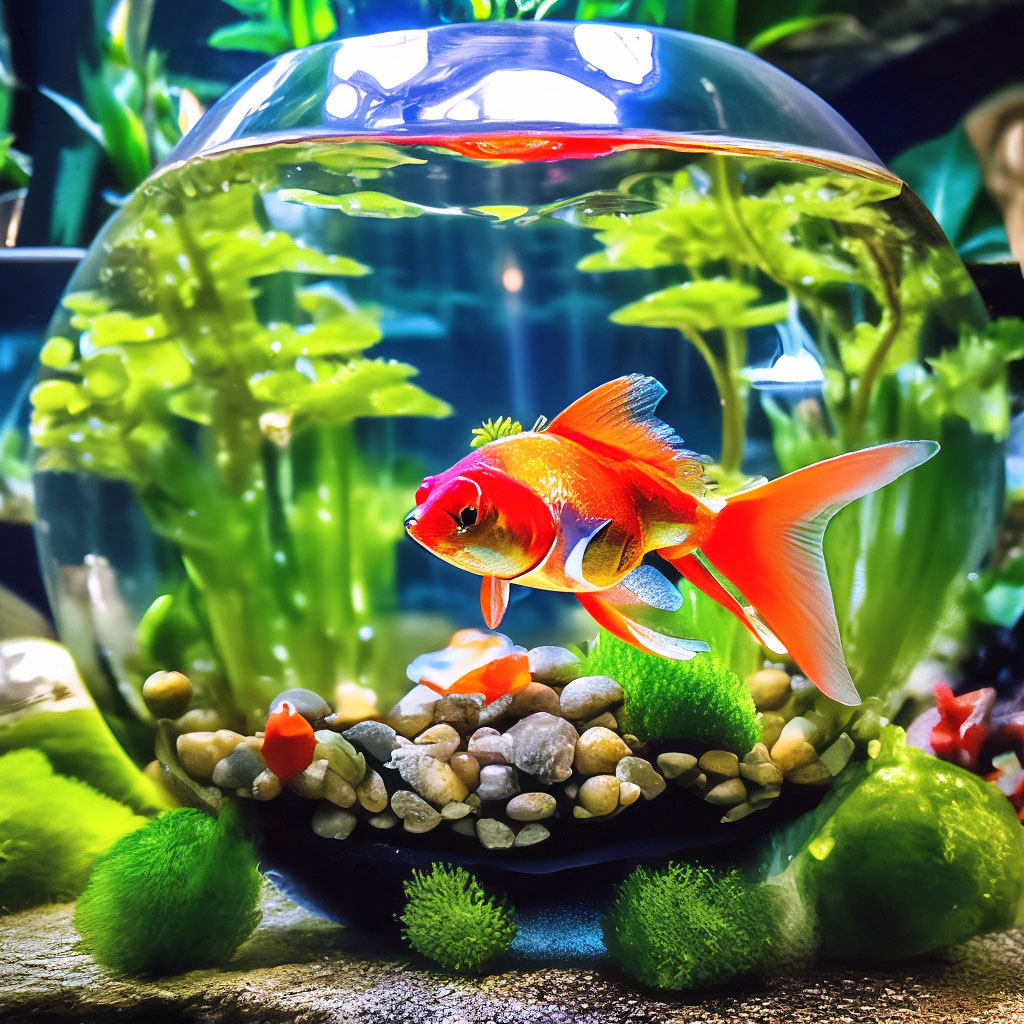 Thumbnail for Goldfish Tank Decorations Using Shimmering Stones