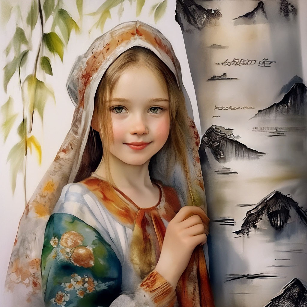 русская красавица картинки для детей
