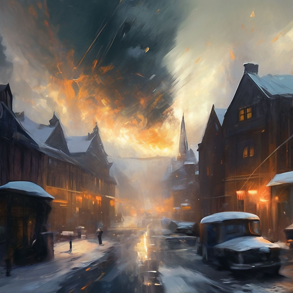 "Happy New Year to all!" — image created in Shedevrum