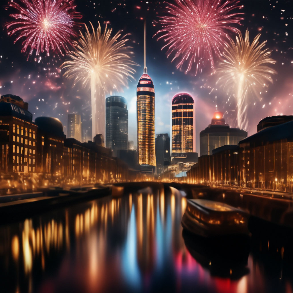 "The New Year is marching across the Planet!..." — image created in ...