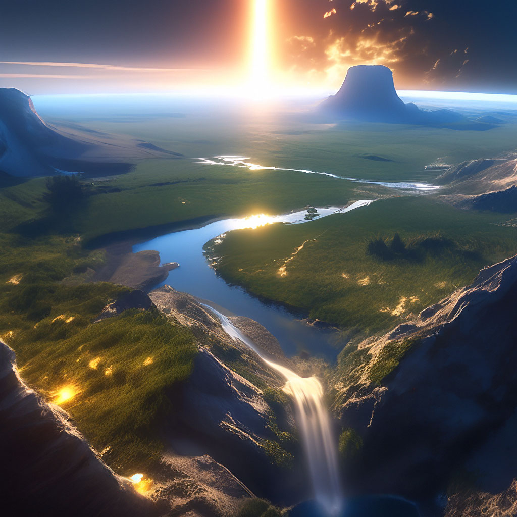 "Planet Earth - wild reserve of degraders" — image created in Shedevrum