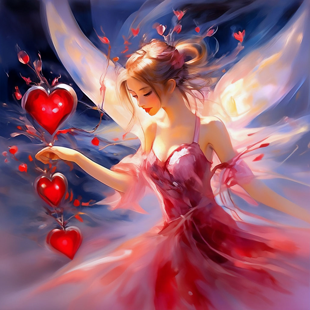 "🔥Love@🔥 a little fairy flies wings with a magic wand in her hands ...