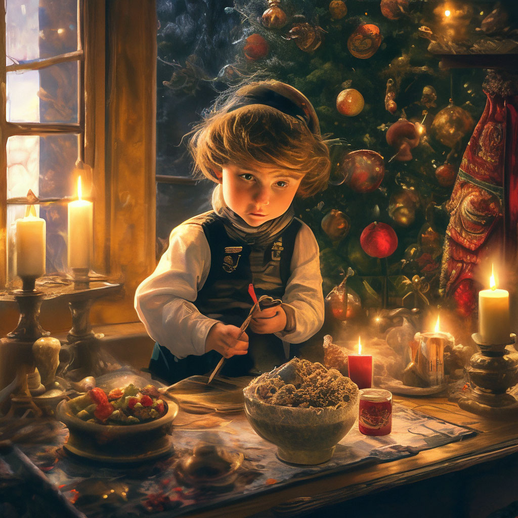 "A New Year's tale" — image created in Shedevrum