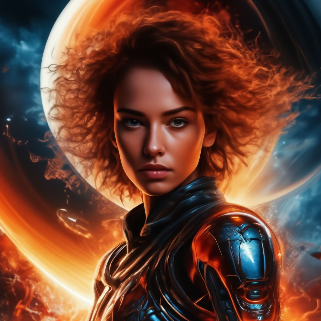 "The cover of an alien magazine with text and drawings of space and ...