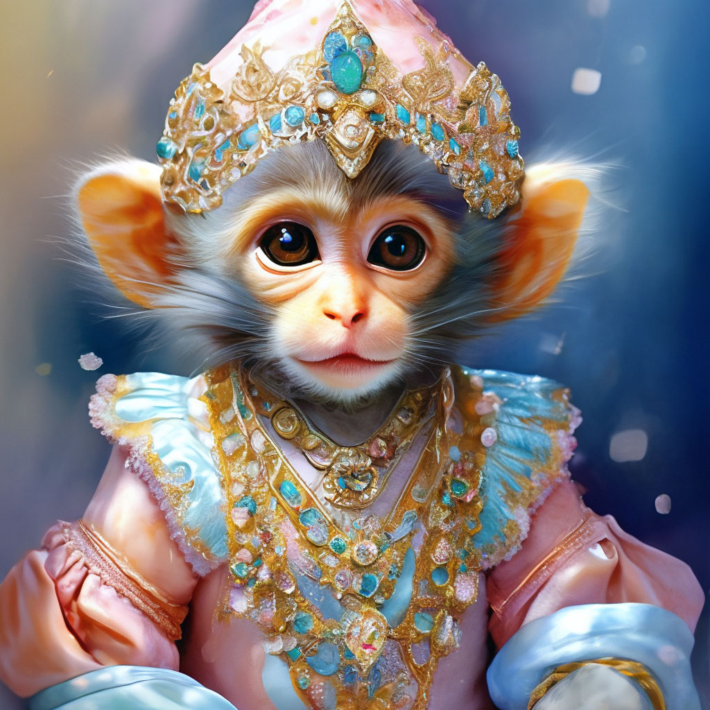 Princess of Georgia The general plan, Cute elegant baby monkey in a ...