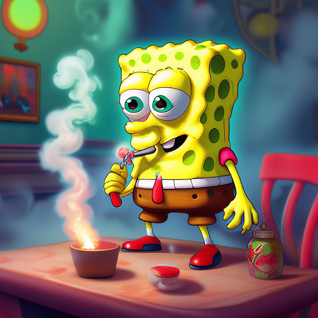 Spongebob Crusty Red Eyes