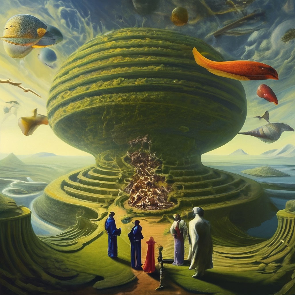 "What is life?" — image created in Shedevrum