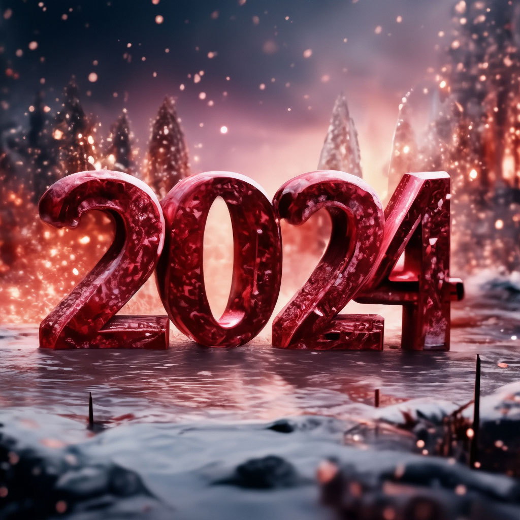 "The year 2024 the inscription is clear, all the numbers 2044, 4444 ...