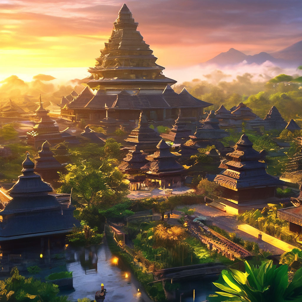 "Indonesia.hyperdetalization, mysticism, fantasy, beautiful atmosphere ...