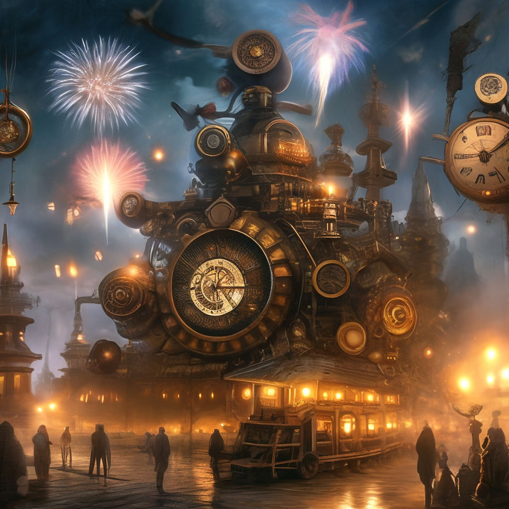 "Happy New Year, happy new year!" — image created in Shedevrum