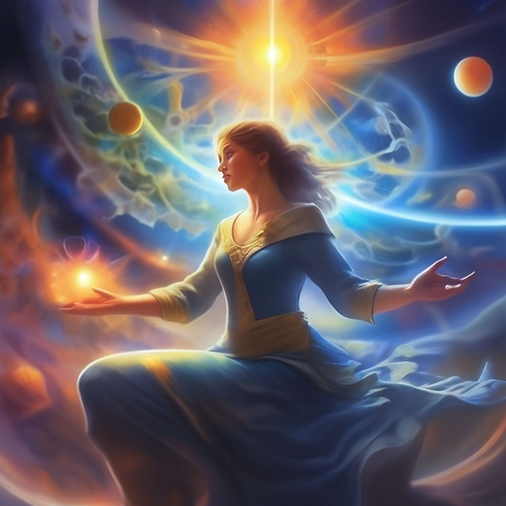 "The universe does not like haste" — image created in Shedevrum
