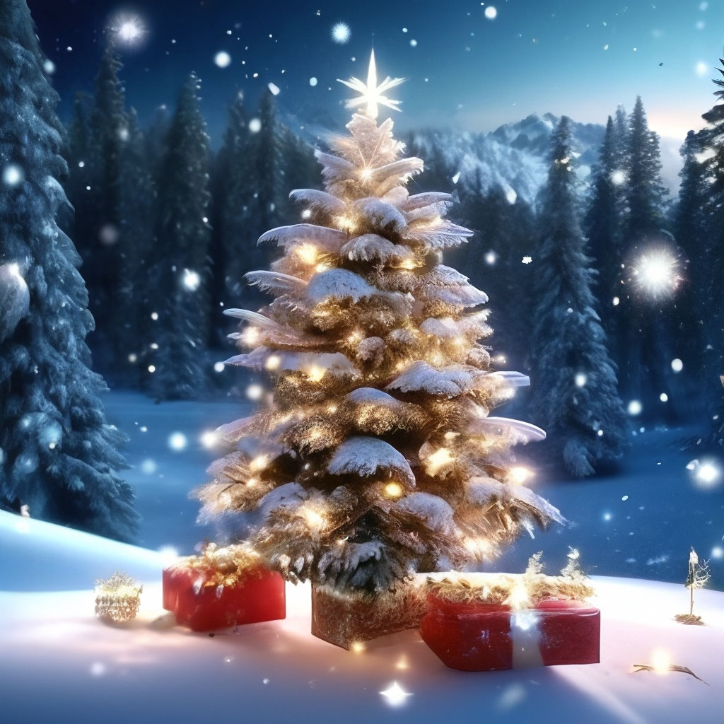 "The new year is rushing towards us, the Christmas tree is sparkling ...