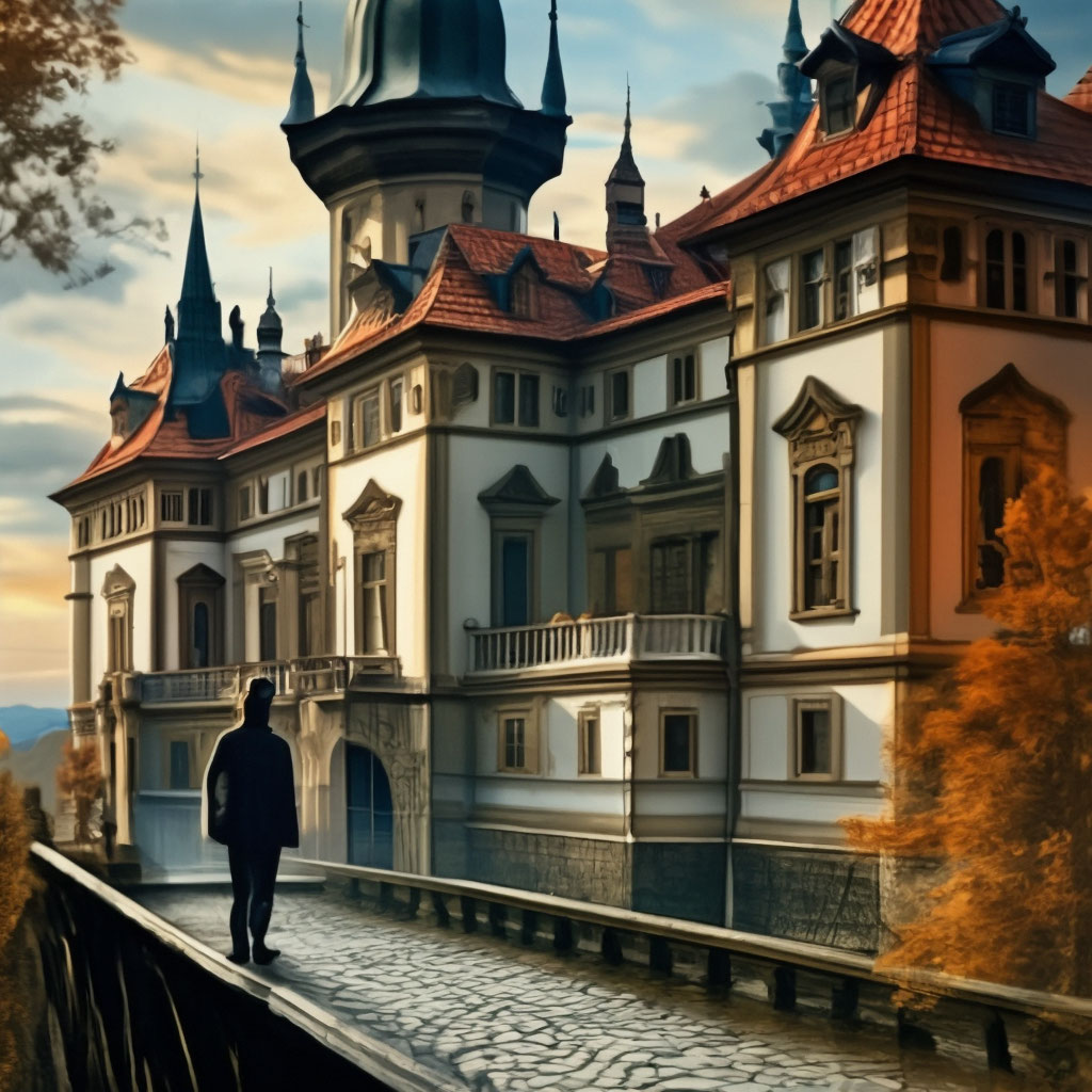 "Documentary illustrations of the traveler. Fantasy in the style of a ...