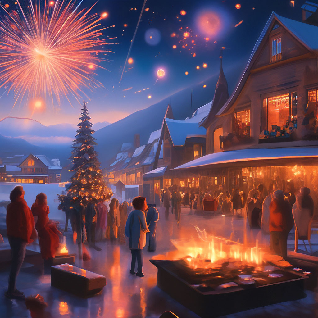 "Vibe of the new year" — image created in Shedevrum