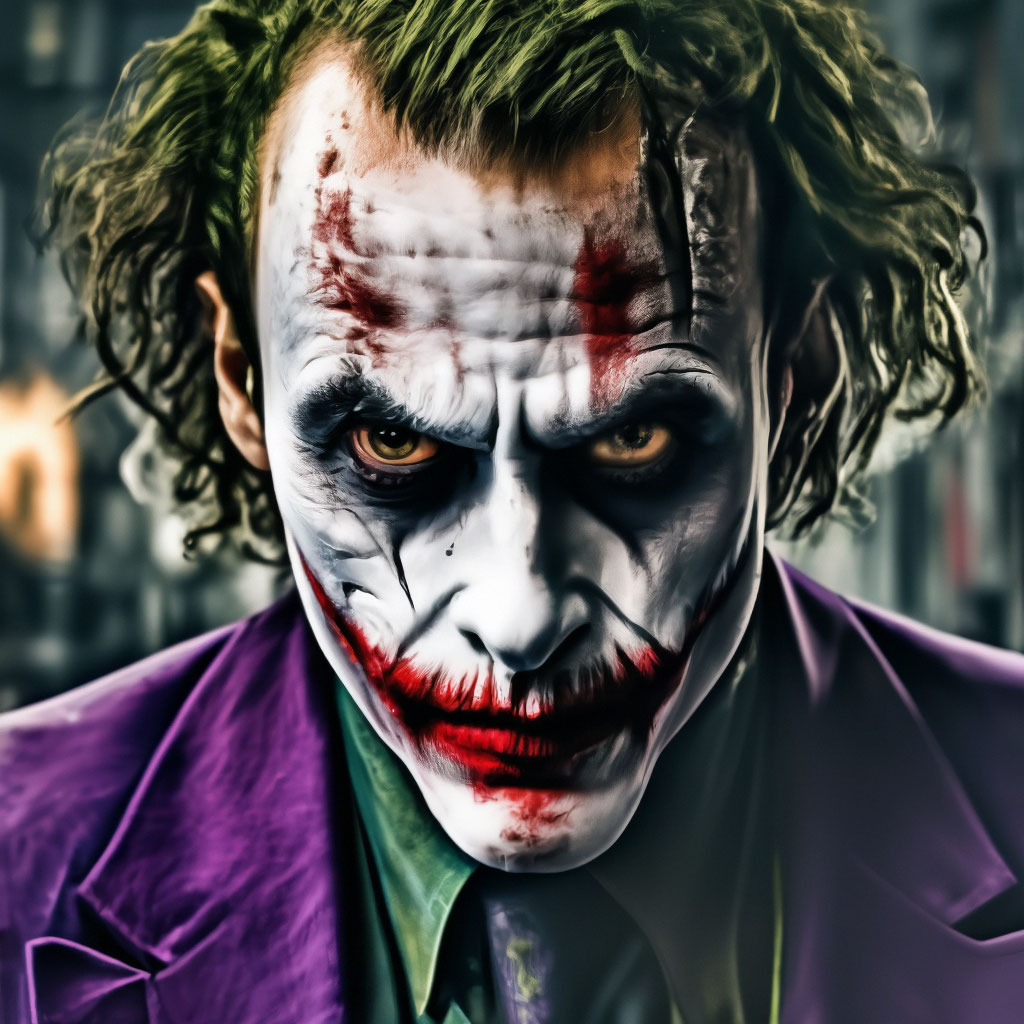 "The Joker" — image created in Shedevrum.