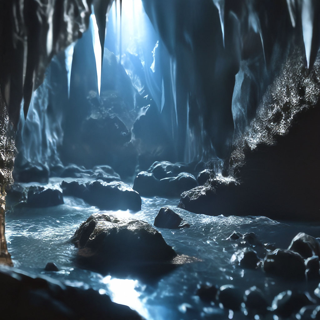 Темная пещера,подводное озеро,…» — создано в Шедевруме