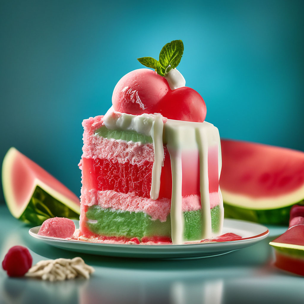Great Description About Watermelon Ice Cream Cake