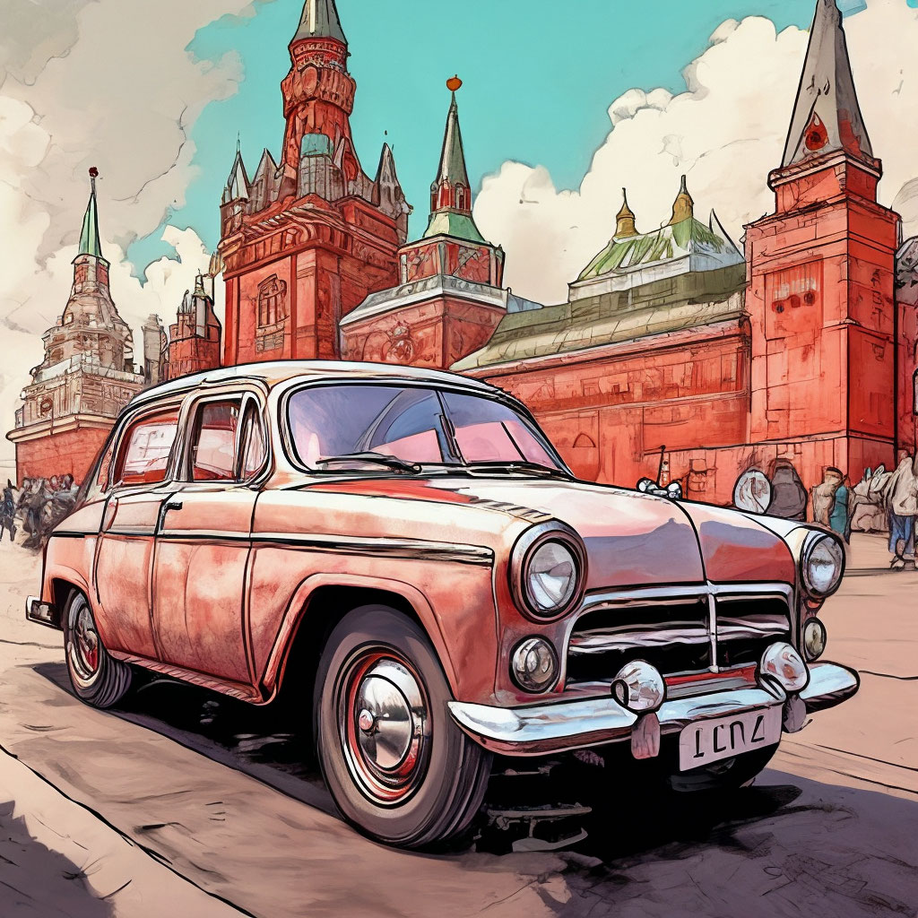 Как нарисовать москвич