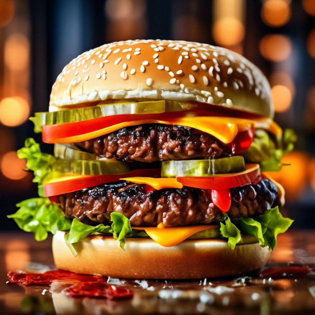 "Icon, hamburger, hyperdetalization, mysticism, fantasy, beautiful ...