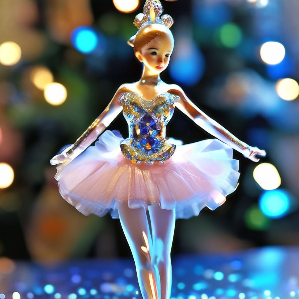 Toy ballerina in suede and allover rhinestones yellow