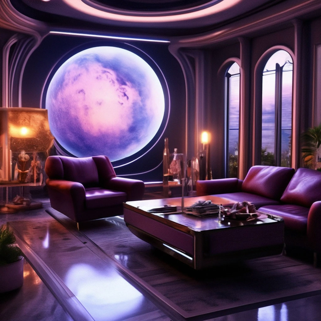 "Planet keplar, interior decoration of rooms where hybrids live, not ...