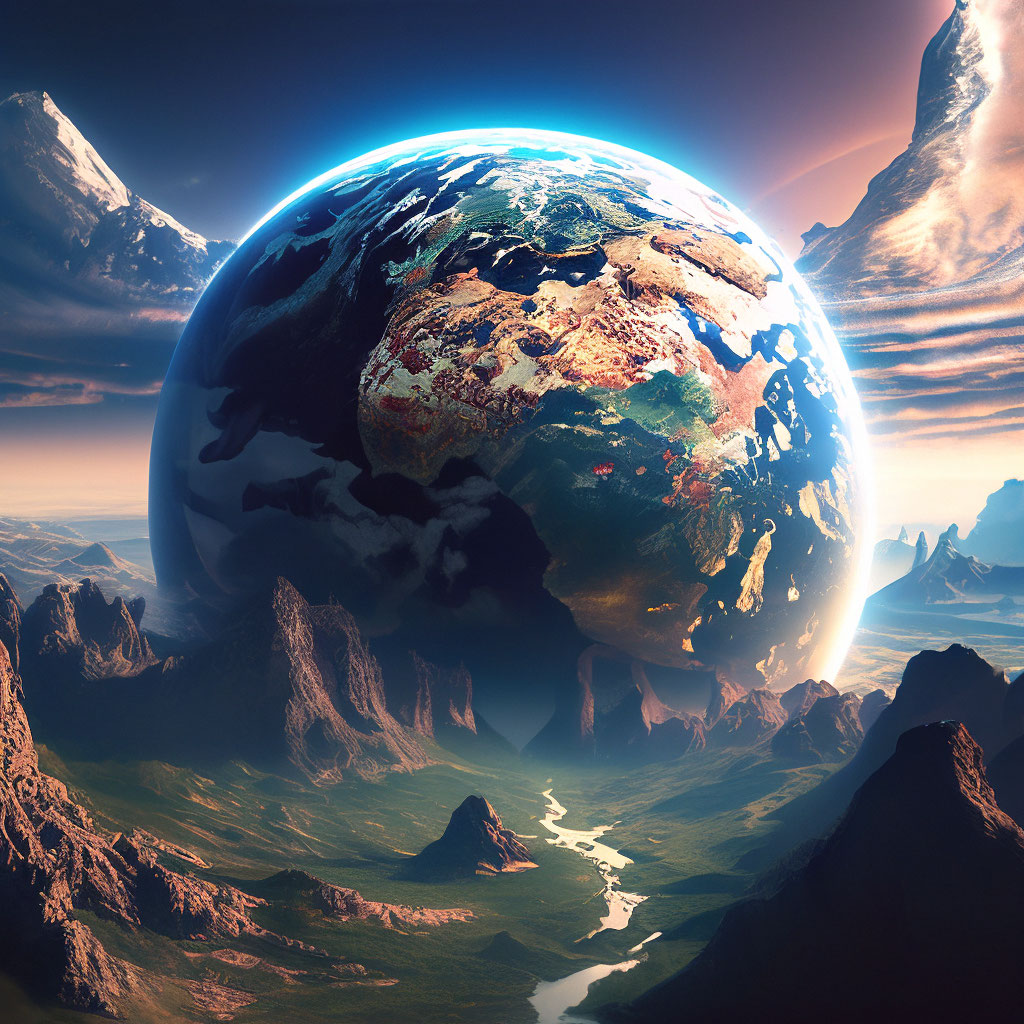 "Earth" — image created in Shedevrum